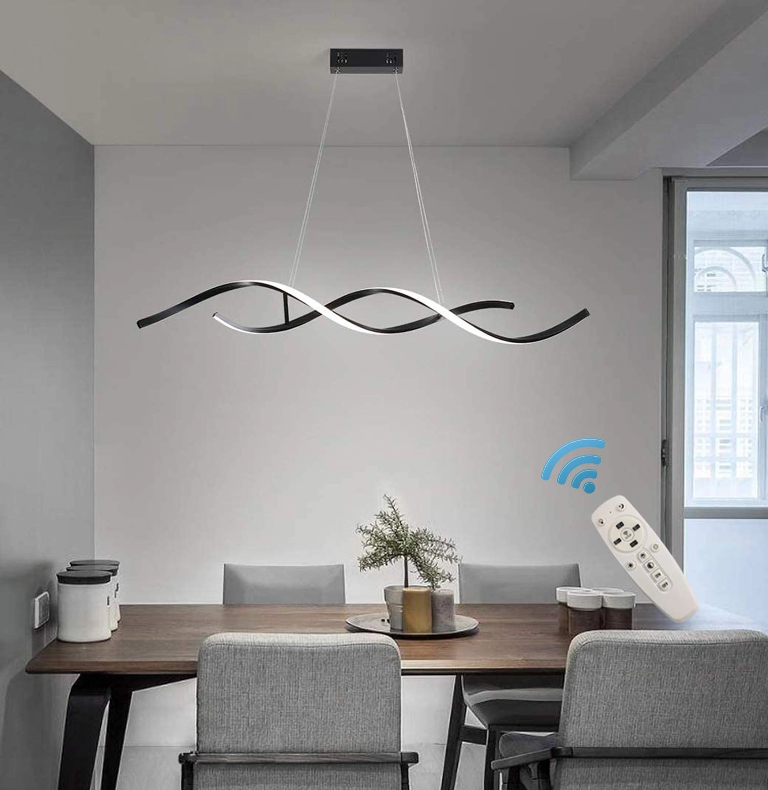 Modern Chandelier - 3000K-6000K Dimmable