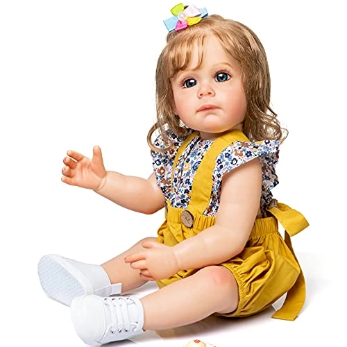 Maggi Reborn Baby Doll - 55 cm Silicone Hand rooted fiber hair