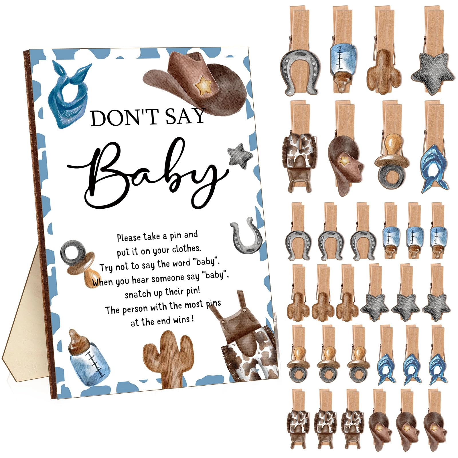 Unittype Don't Say Baby - 51 Pcs Baby Shower
