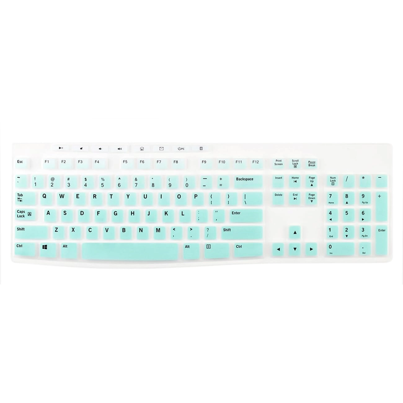 Boaulee Silicone Keyboard Cover - Compatible with MK270 K200 K260 K270 MK200 MK260 MK275 MK295 Gradient Blue