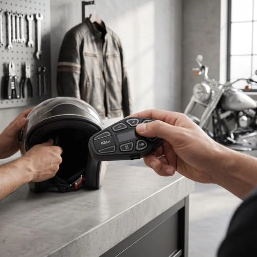 Motorcycle Helmet Bluetooth Headset - Bluetooth 6.0 In Ear