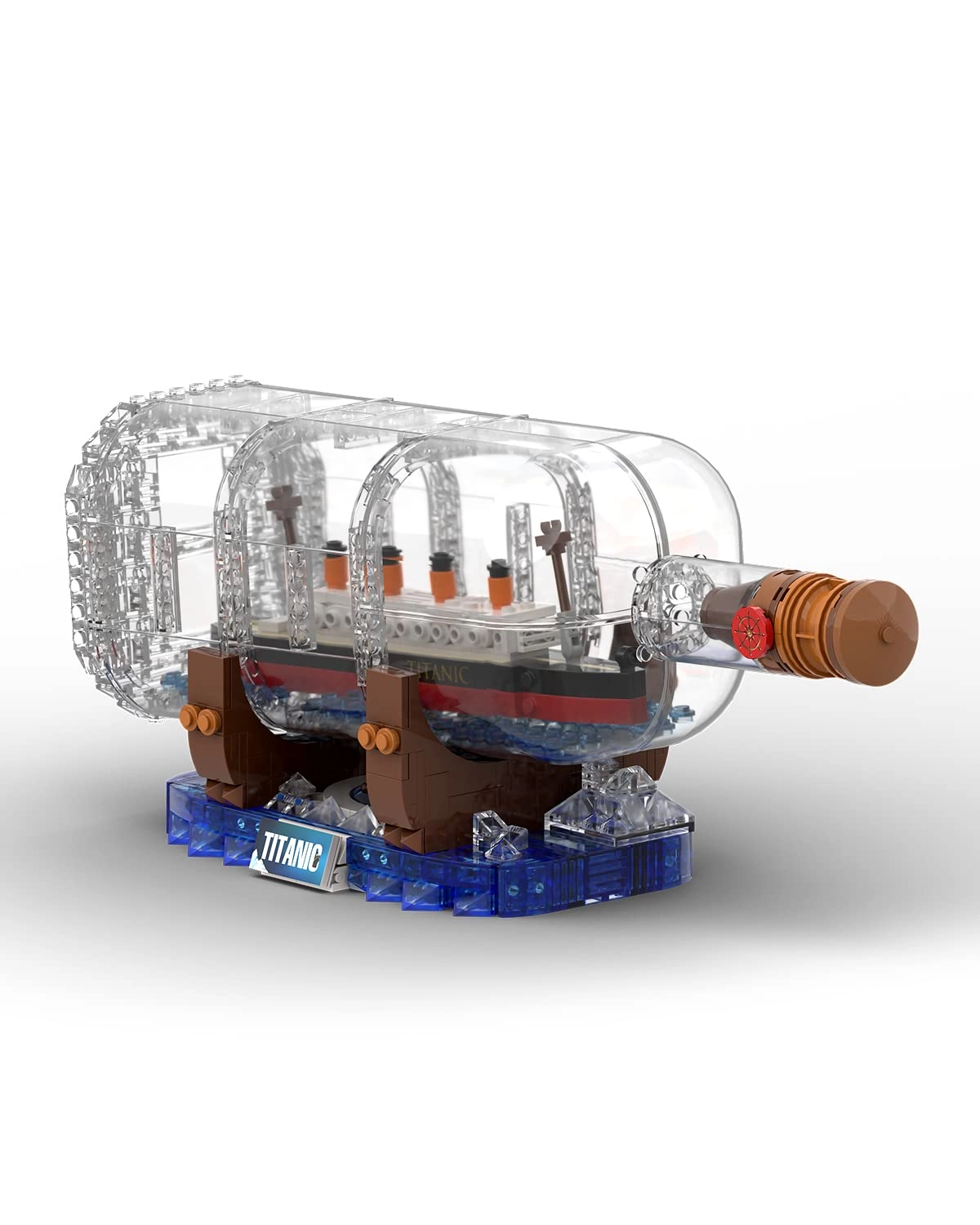 DOVOB Titanic Ship in a Bottle - 878pcs