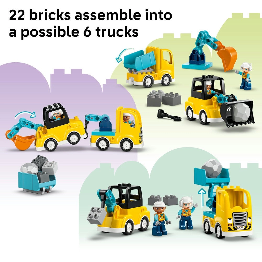 DUPLO 3 in 1 Construction Vehicles (10475) - Town