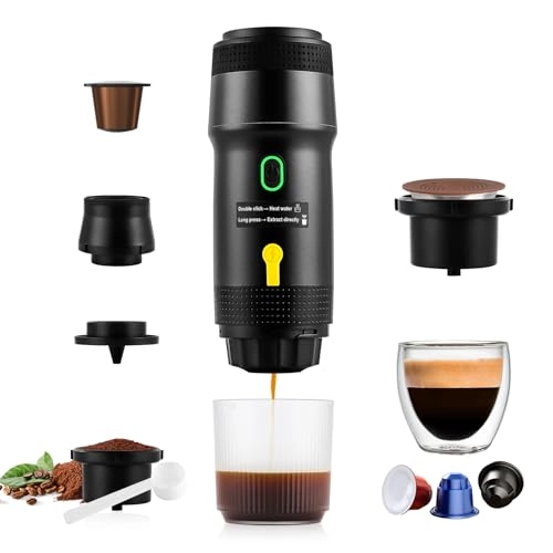 Portable Coffee Maker - 60 Milliliters Ground Coffee /Starbucks Pods/DG capsules/Nespresso original