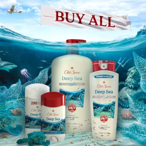 Deodorant for Men - Deep Sea with Ocean Elements 85 g