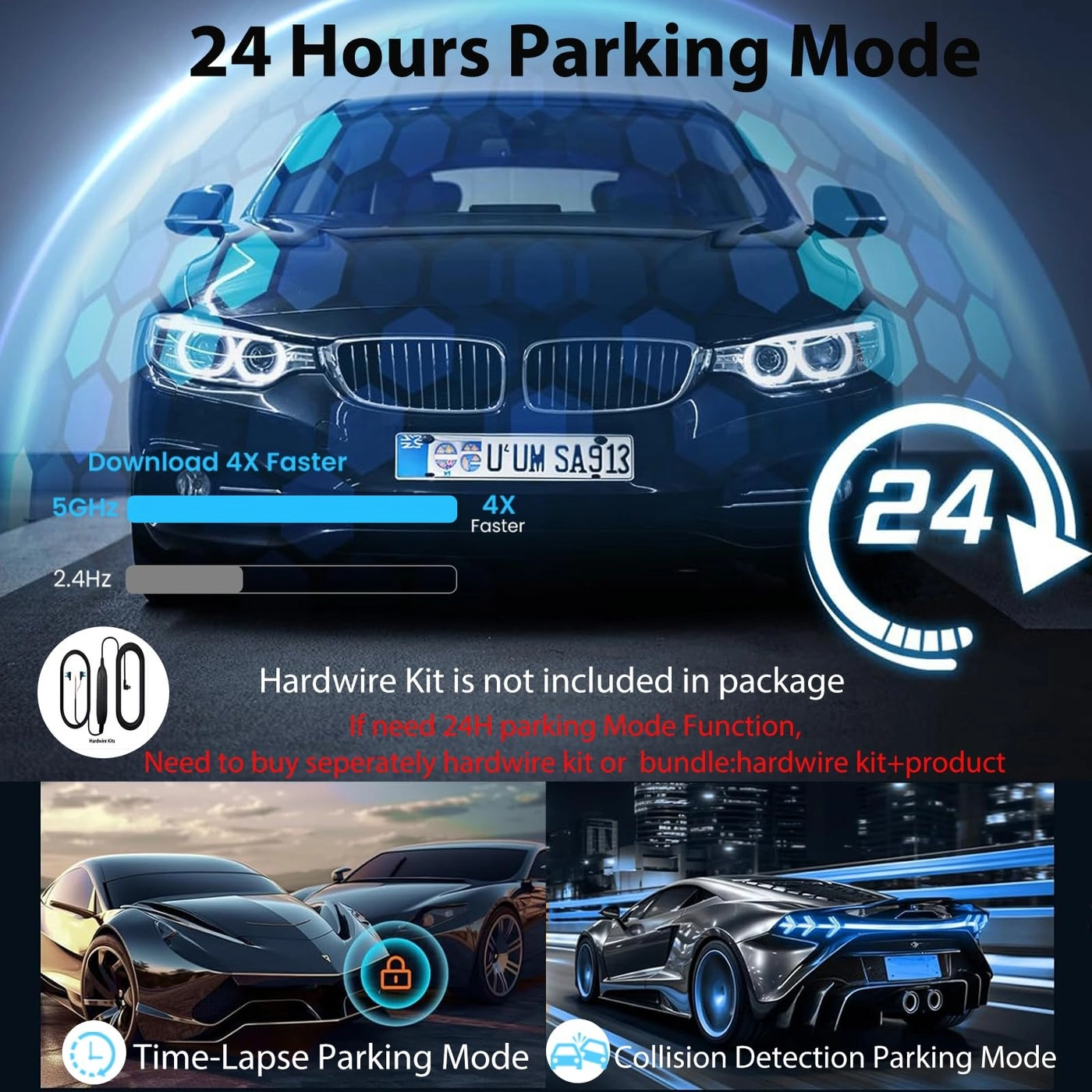 Mirror Dual Dash Camera - 4K 2.5K