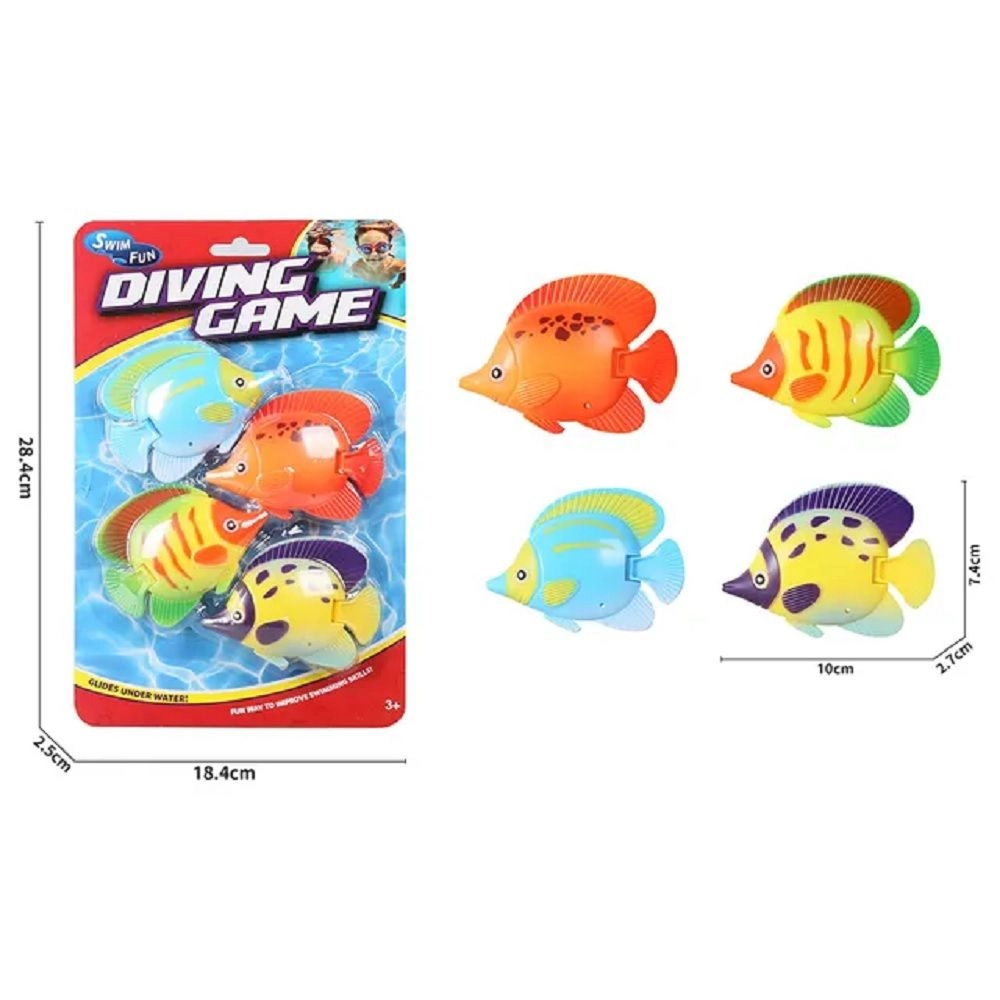 Diving Ring Toys - 4pcs Multi Colour