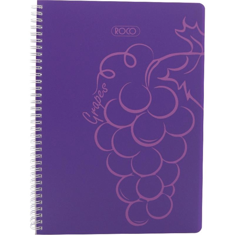Notebook 19 X 26 cm Spiral - Grid 100 Sheets