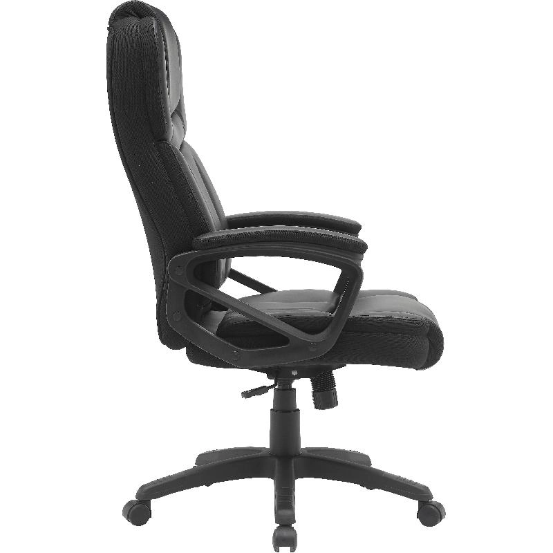 Executive Chair - Black PU Leather in Plastic Frame