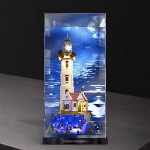 Acrylic Display Case for LEGO 21335 Motorized Lighthouse Model - 3mm thickness