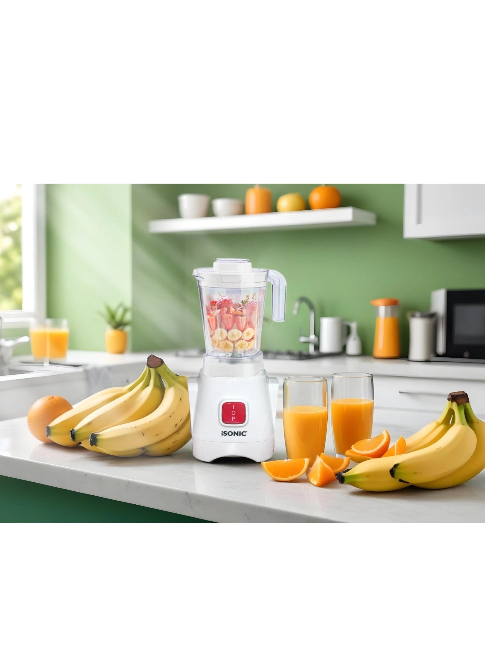 iB 703 - 3 IN 1 BLENDER - Grinder and Chopper attachments, Unbreakable jar