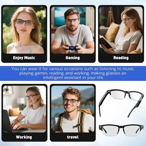 Smart Glasses - Auto-On/Off Bluetooth 5.3 UV400 Protection