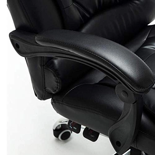 Desk Chair - PU Leather Brown High Back