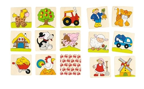 Memory Farm Game - 12 months and up 32 pieces