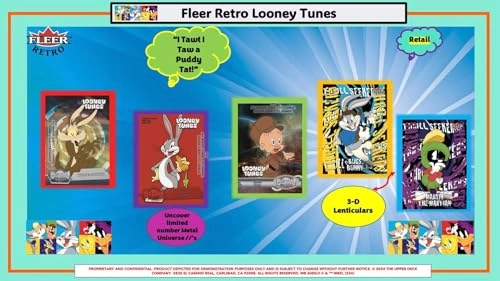Fleer Retro Looney Tunes 5-Pack Blaster Box - 6 Cards per Pack
