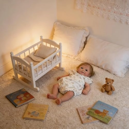 Vivienne Reborn Baby Doll - 19 inch Vinyl girl Ages 3+