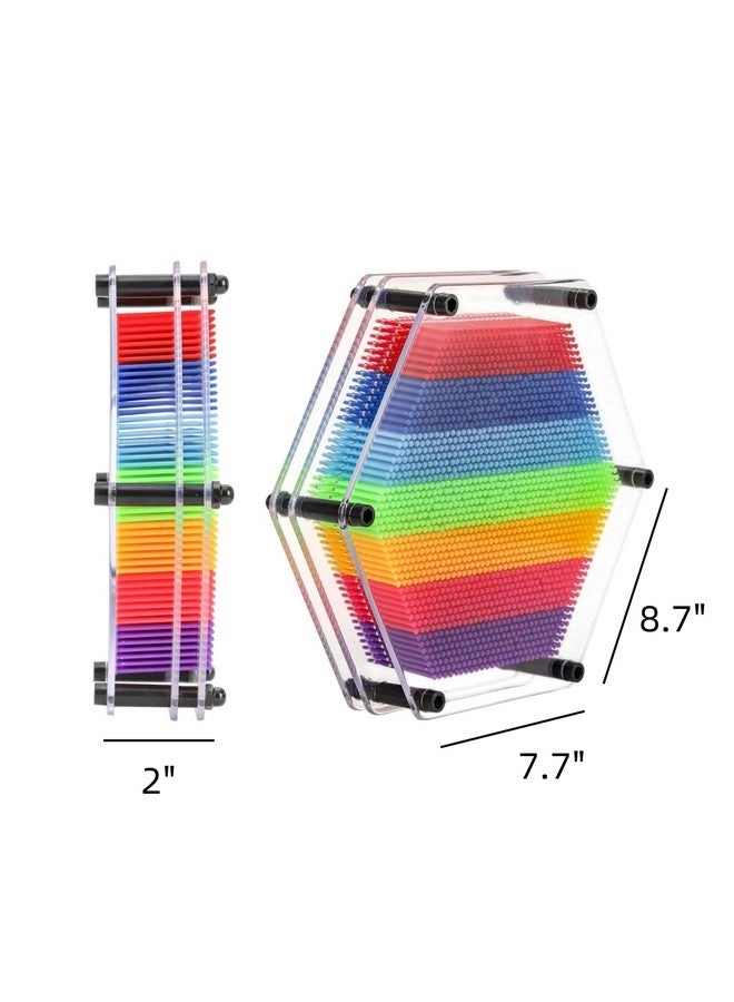 3D Plastic Pin Art Board - 2 pieces