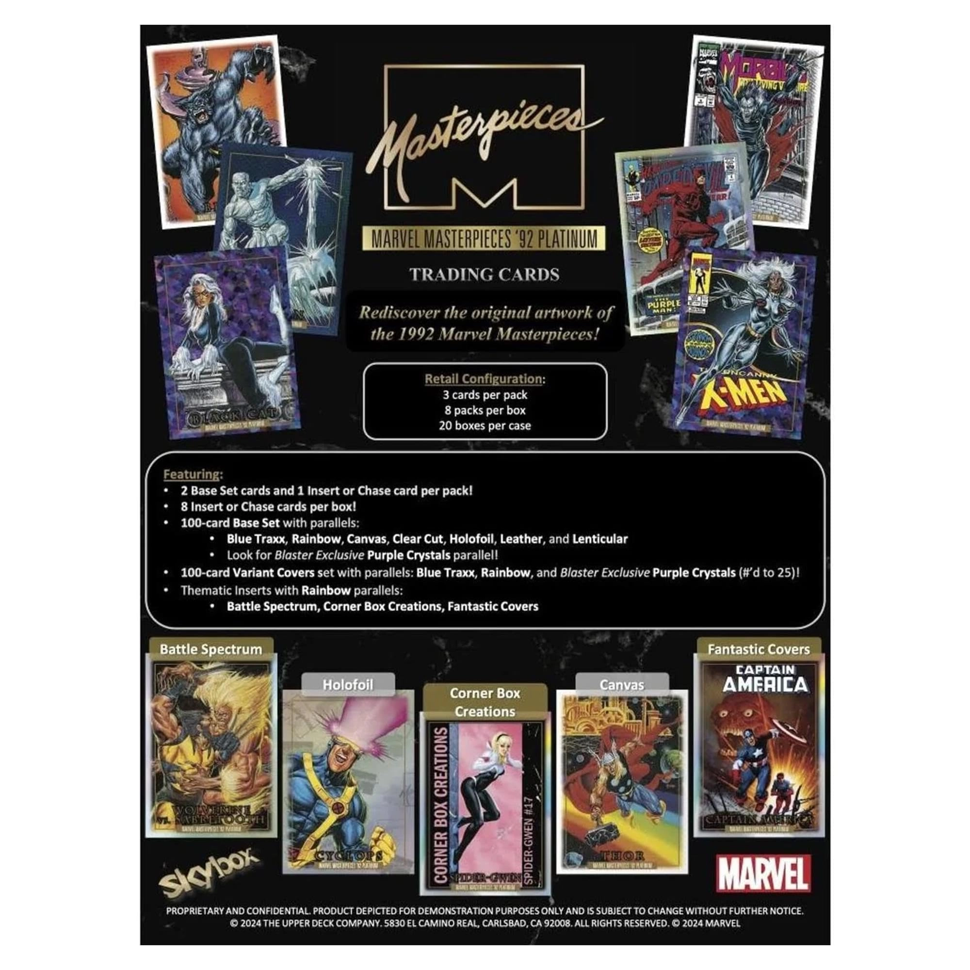 Marvel Masterpieces '92 Platinum Blaster Box - 24pcs