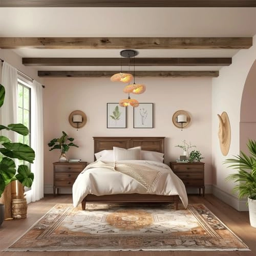 Boho Chandelier - 60cm E27 Bamboo