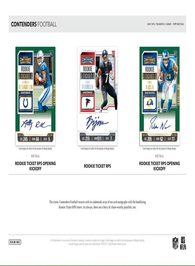 Contenders NFL Football Trading Card Blaster Box
