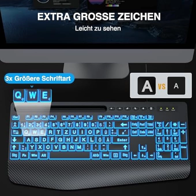 LARGE PRINT BACKLIT KEYBOARD