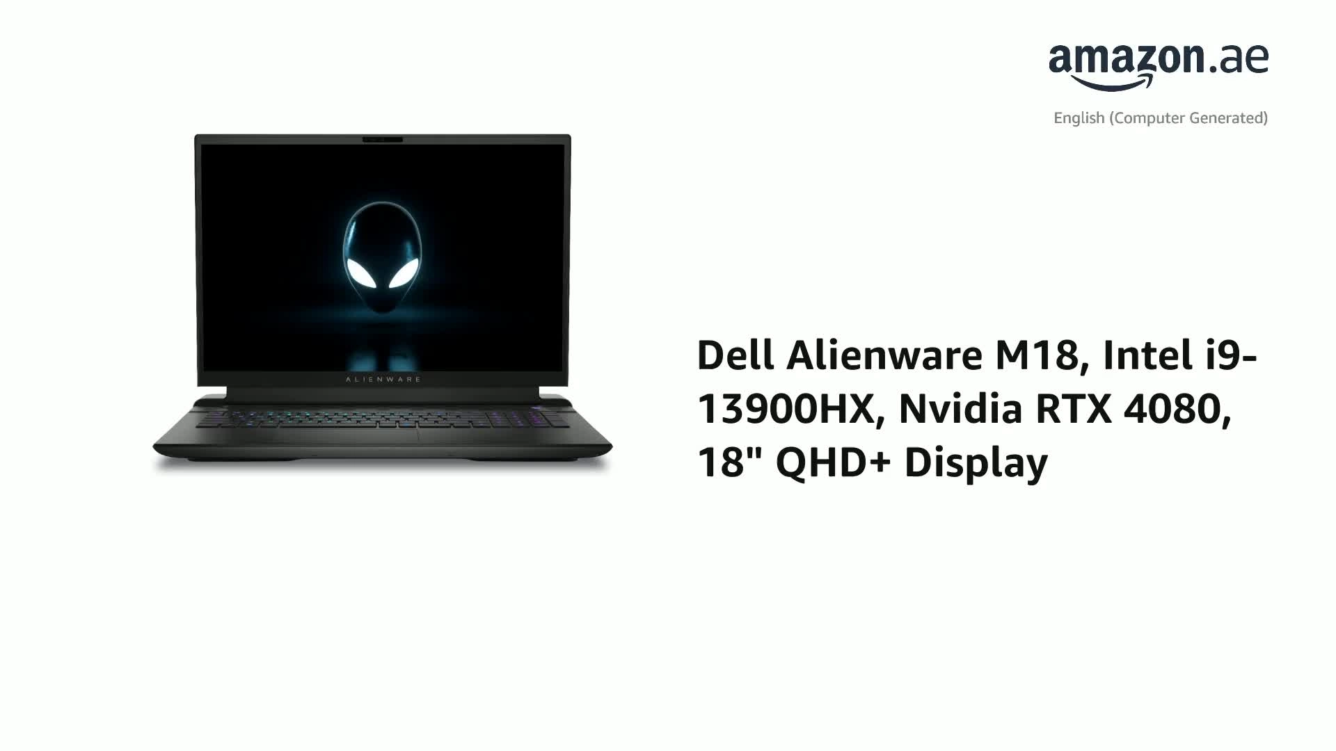 M18 18R1-ALN-CTO2-M16 - 18'' i9-13900HX 32GB DDR5 2000GB SSD