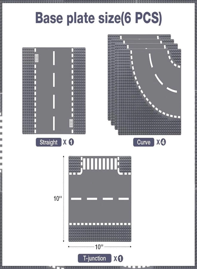Road Base Plates - 25x25cm 6pcs
