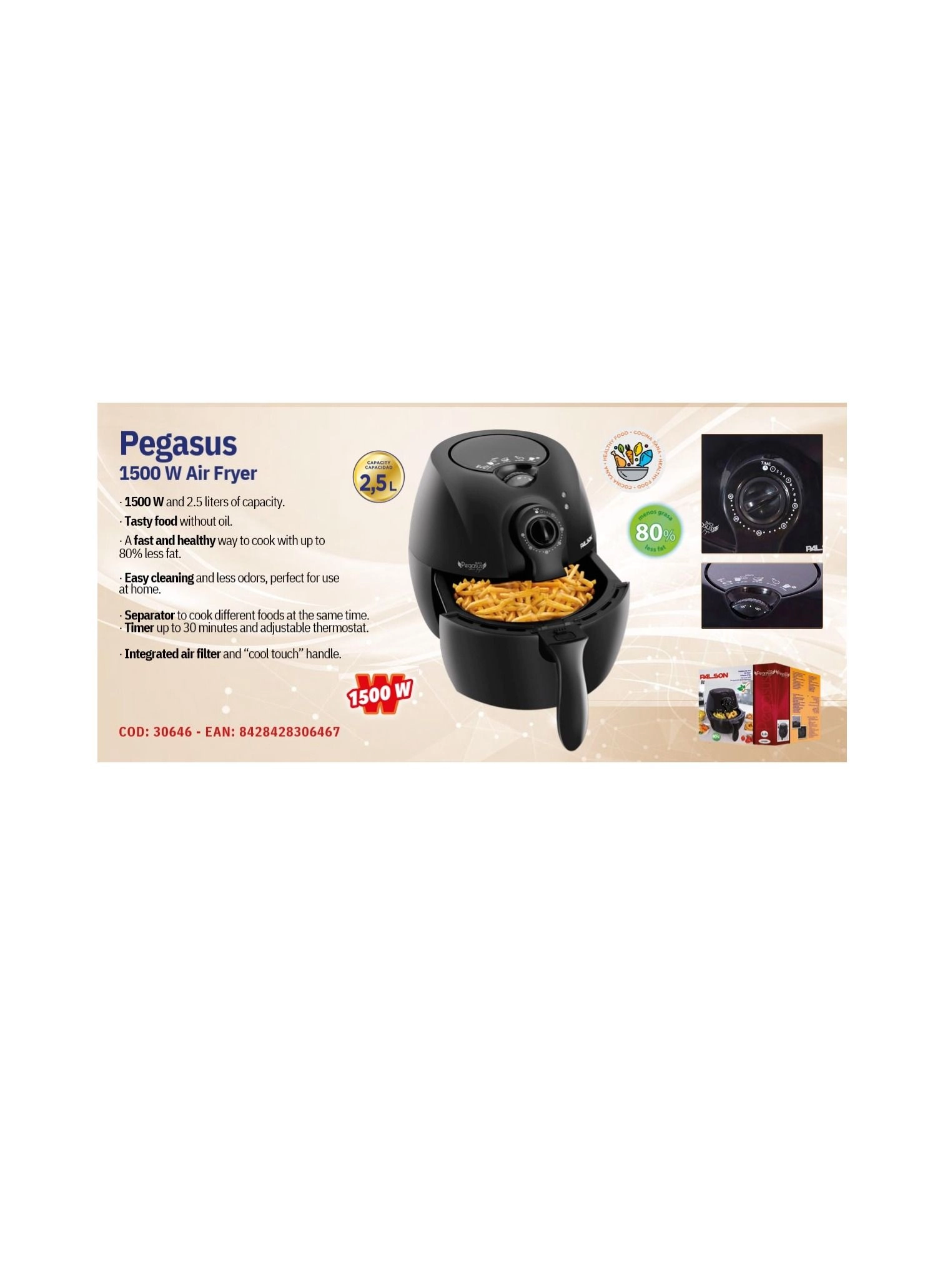 Pegasus Airfryer 30646