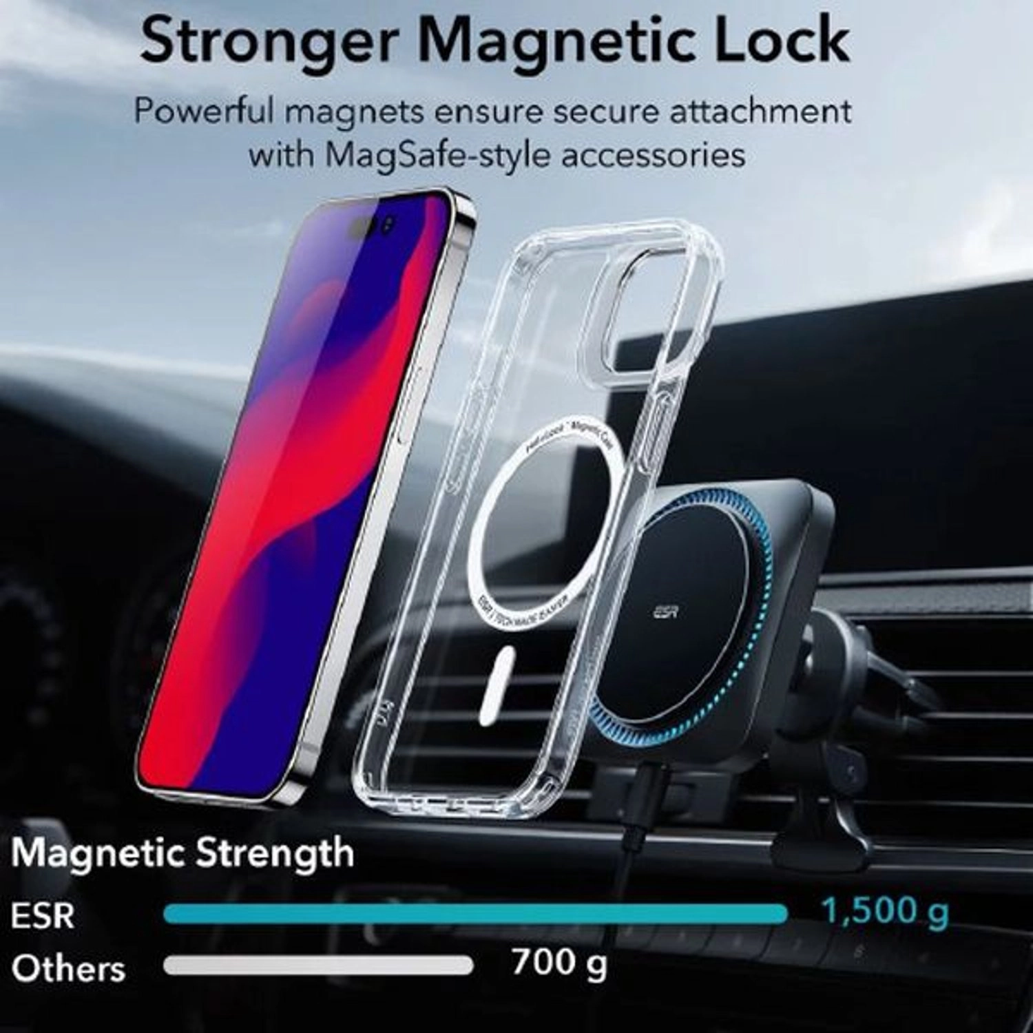 Classic Kickstand Case Clear Case with MagSafe for iPhone 14 Pro