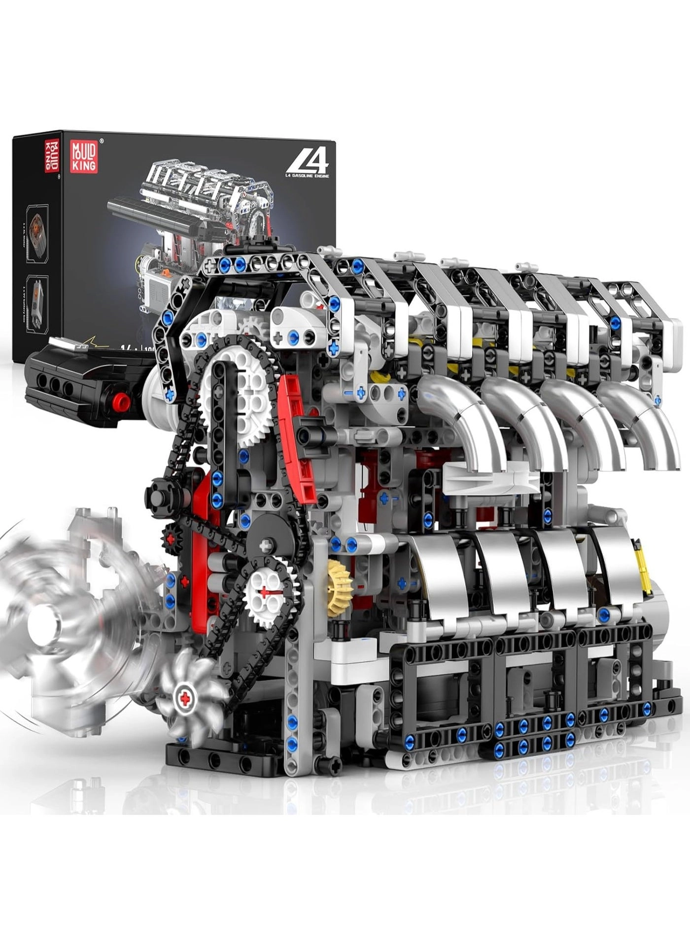 mould king L4 Gasoline Engine Building Blocks Kit Engineering - 14 years+ 1787 pieces