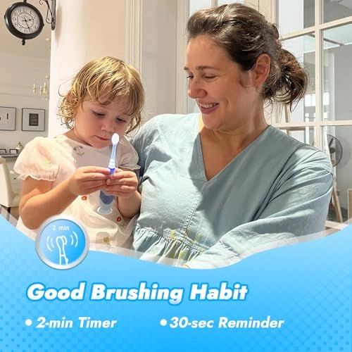 Pippin - Toddler Sonic 2 Brush Heads Smart LED Timer