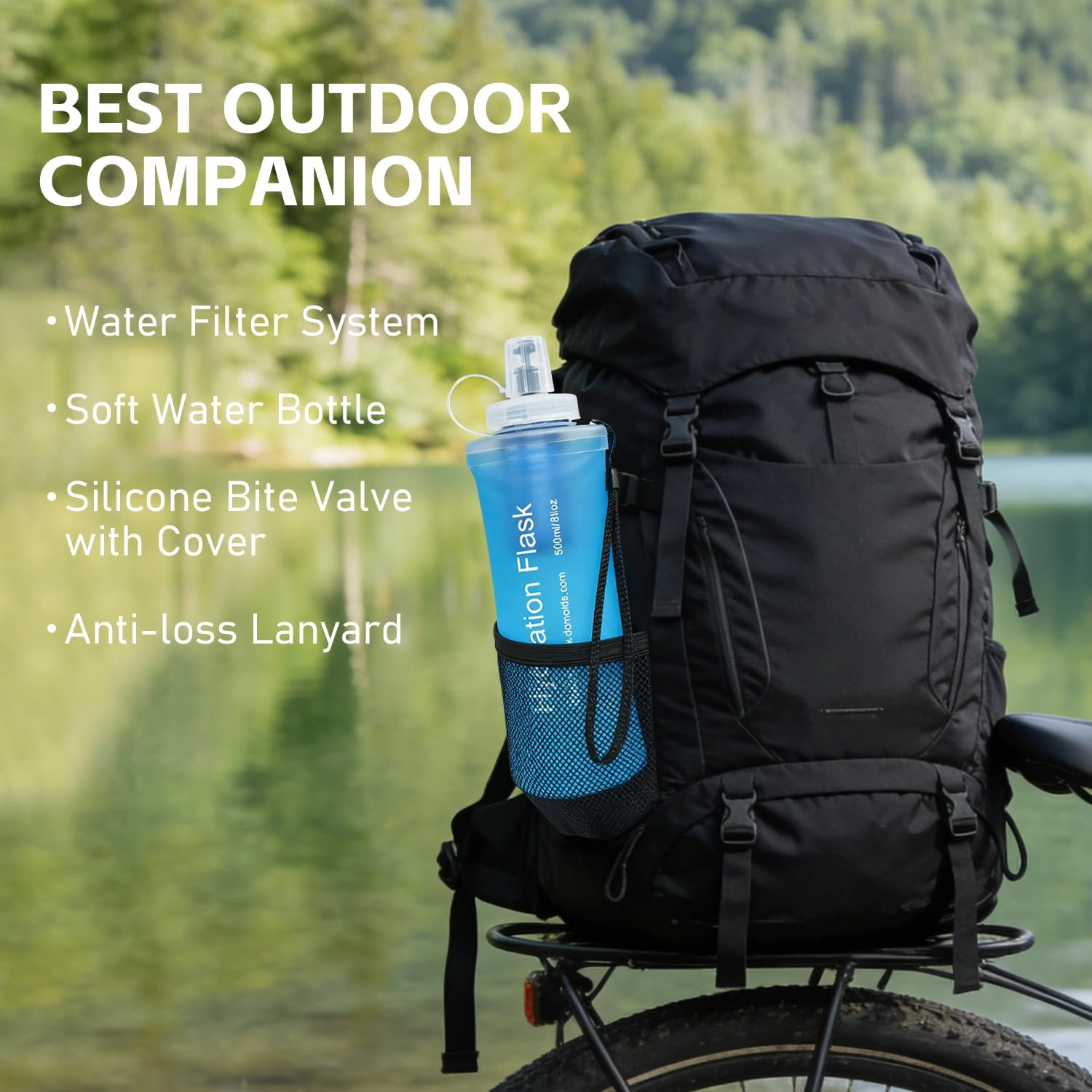Collapsible Water Bottle Filter 500 ml