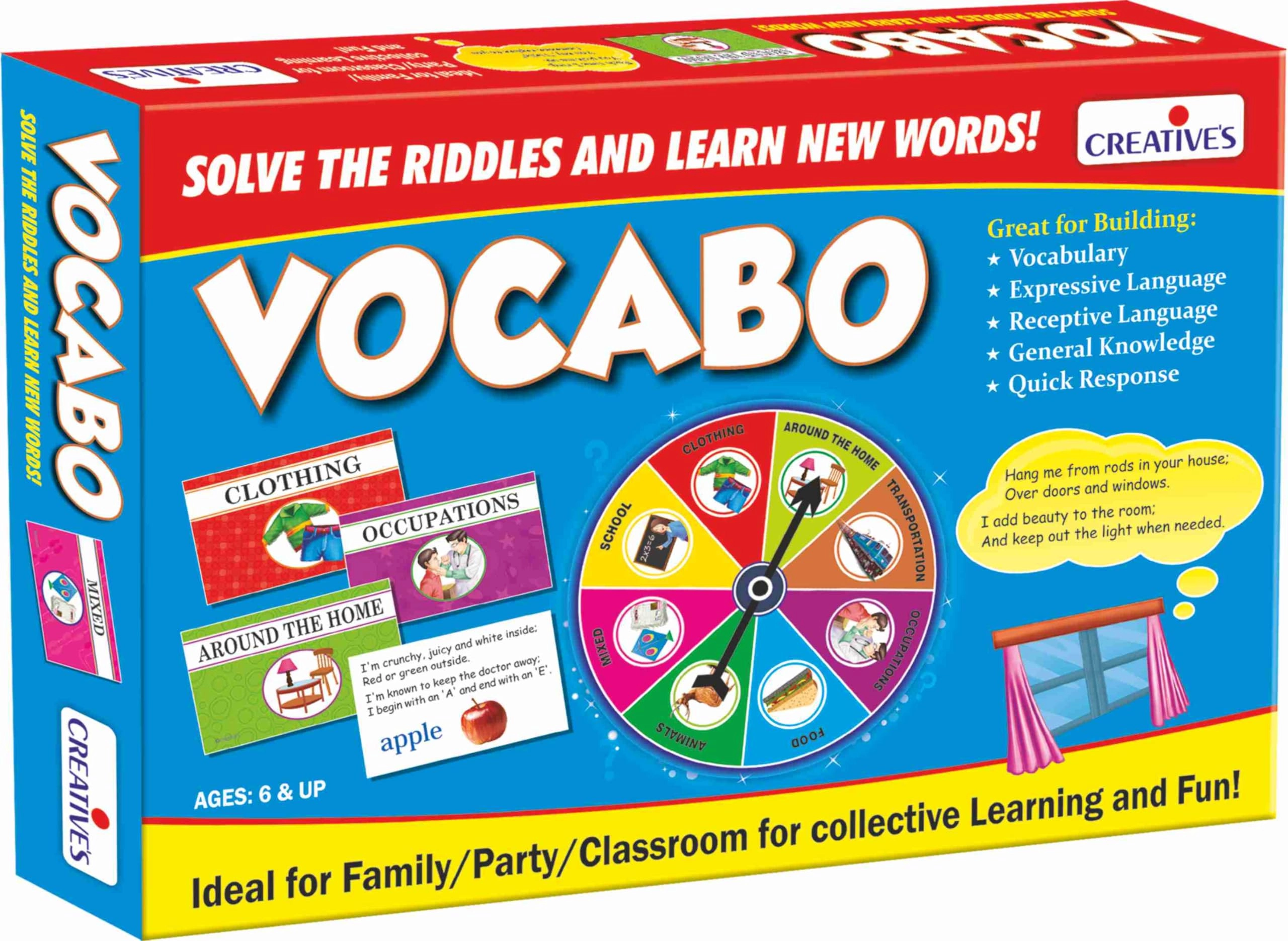 Creative's Vocabo Riddles - 6 - 8 years 200 pieces