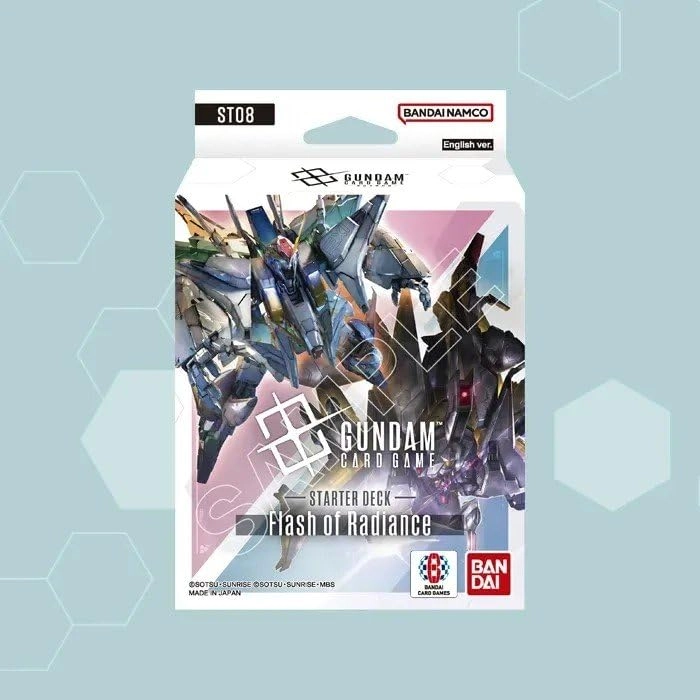 Bandai Gundam Card Game Starter Deck - Flash of Radiance (ST08) - 50 Cards