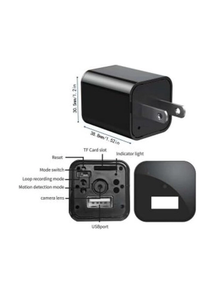 Smart Charger with Hidden Mini Camera - 1080P HD Wi-Fi Night Vision