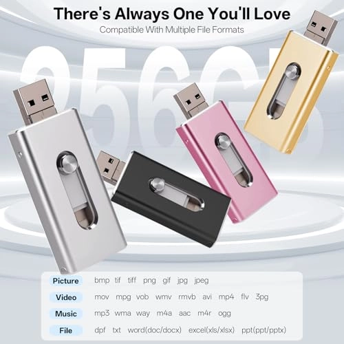 USB Stick - USB 3.0 Lightning Micro USB USB-C 256GB