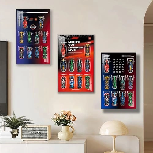 Display Wall Plaque - Magnetic 50 x 80 cm With light-c