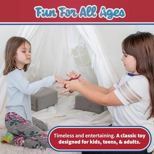 Calico Cradle - Classic String Game Red and Black