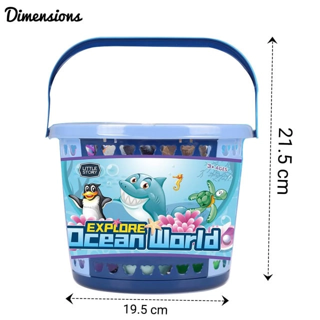Ocean World Bucket Set - 21Pcs Multicolor