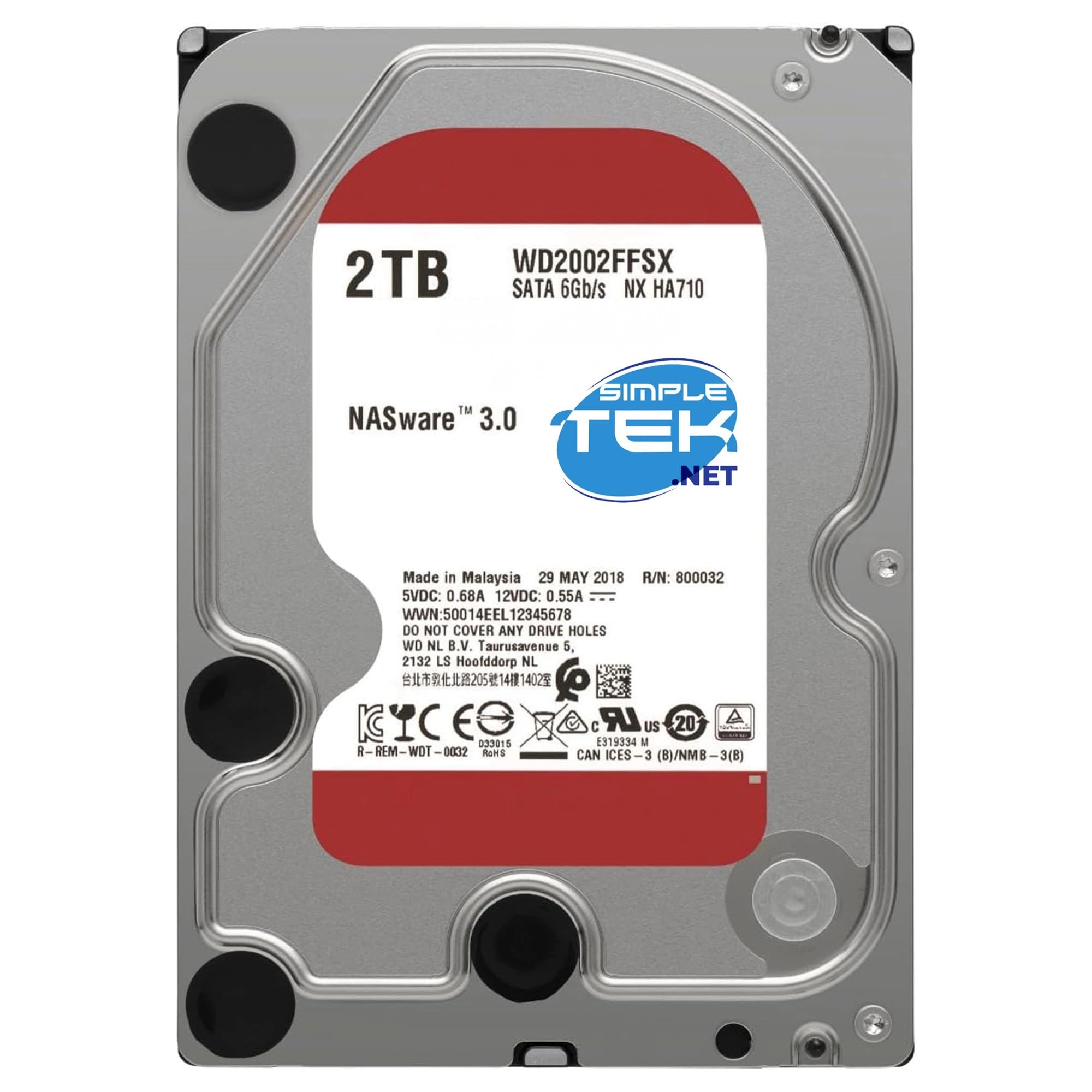 SIMPLETEK 3.5" 7200rpm 64MB SATA 6Gb/s (SIM - ART - 21833) - 2TB