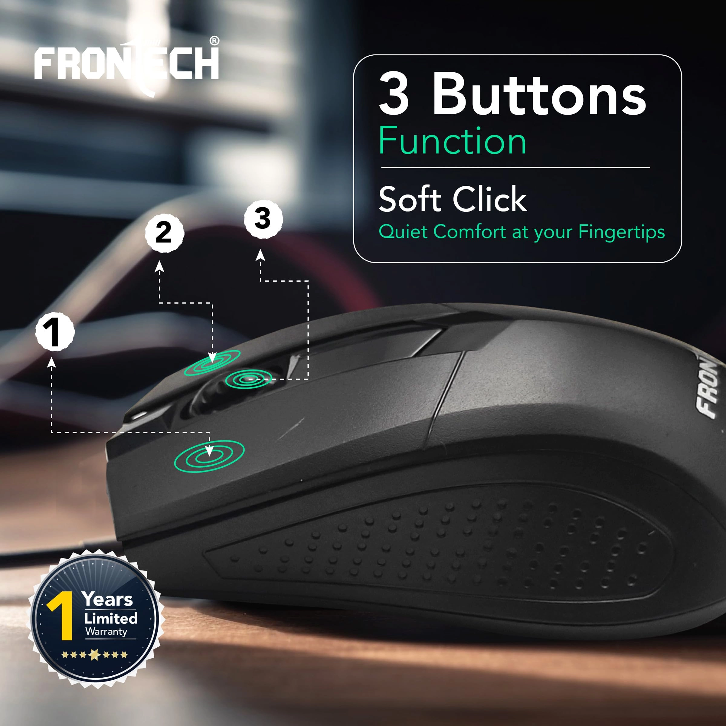 Keyboard & Mouse Combo - QWERTY Wired