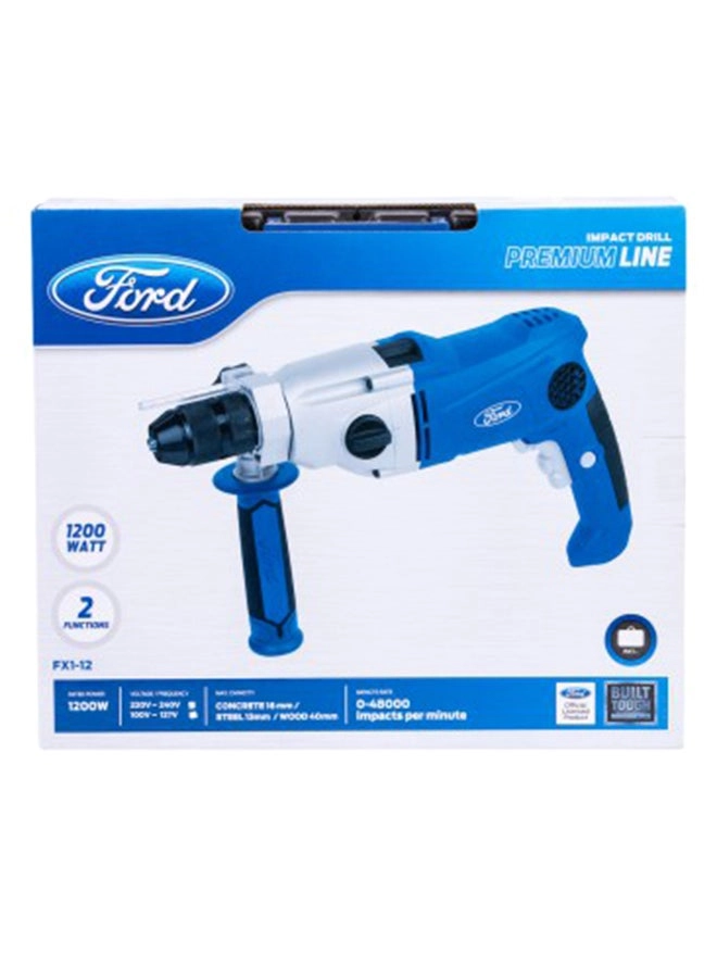 Impact Drill - 2-Gear 1200 Watt Set