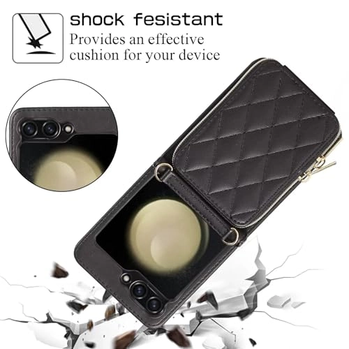 Miagon Folio Case for Samsung Galaxy Z Flip 5