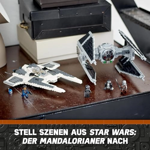 Star Wars Mandalorian Fang Fighter vs. TIE Interceptor (75348)