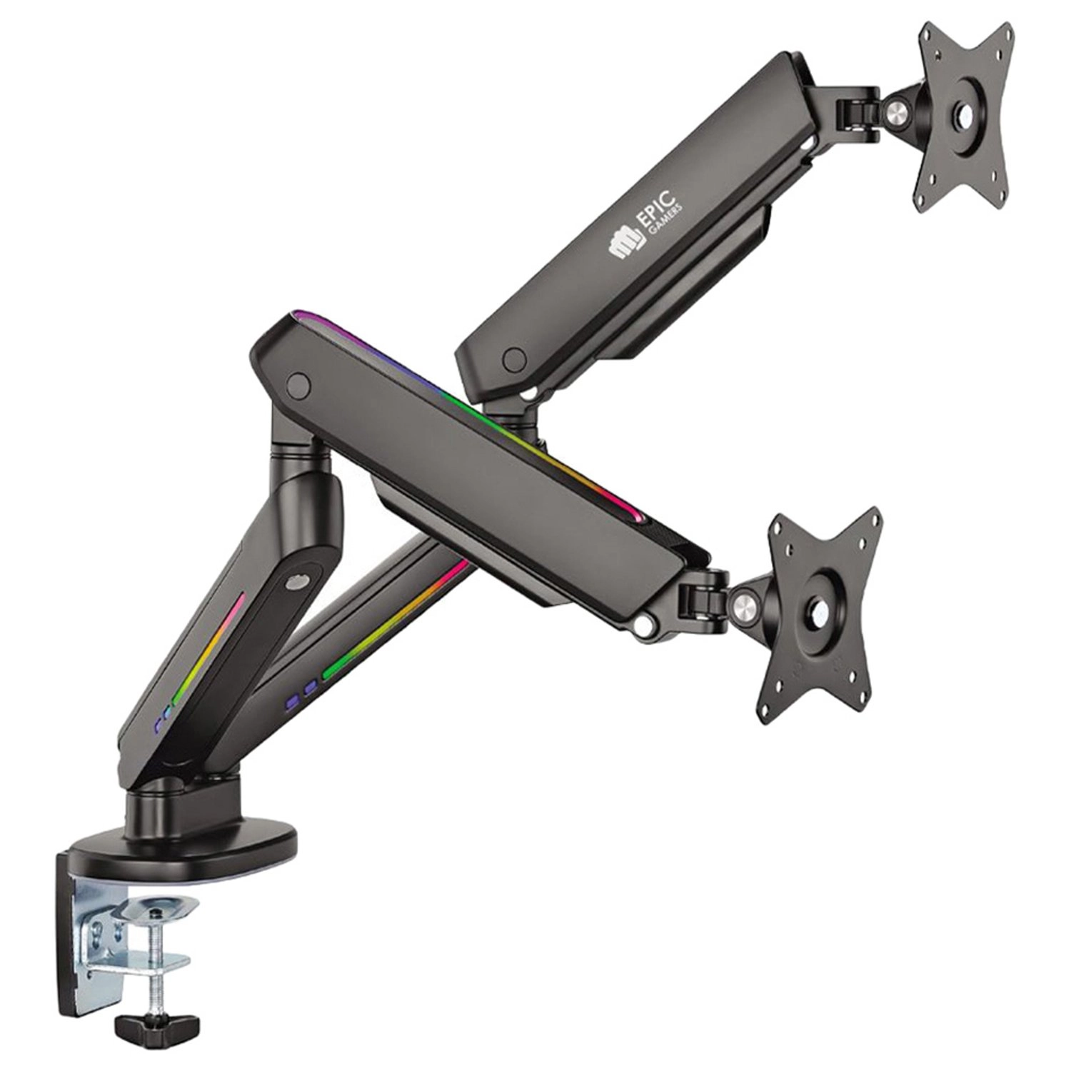 Epic Gamers Dual Gas Spring RGB Monitor Arm - Dual 81 centimeters