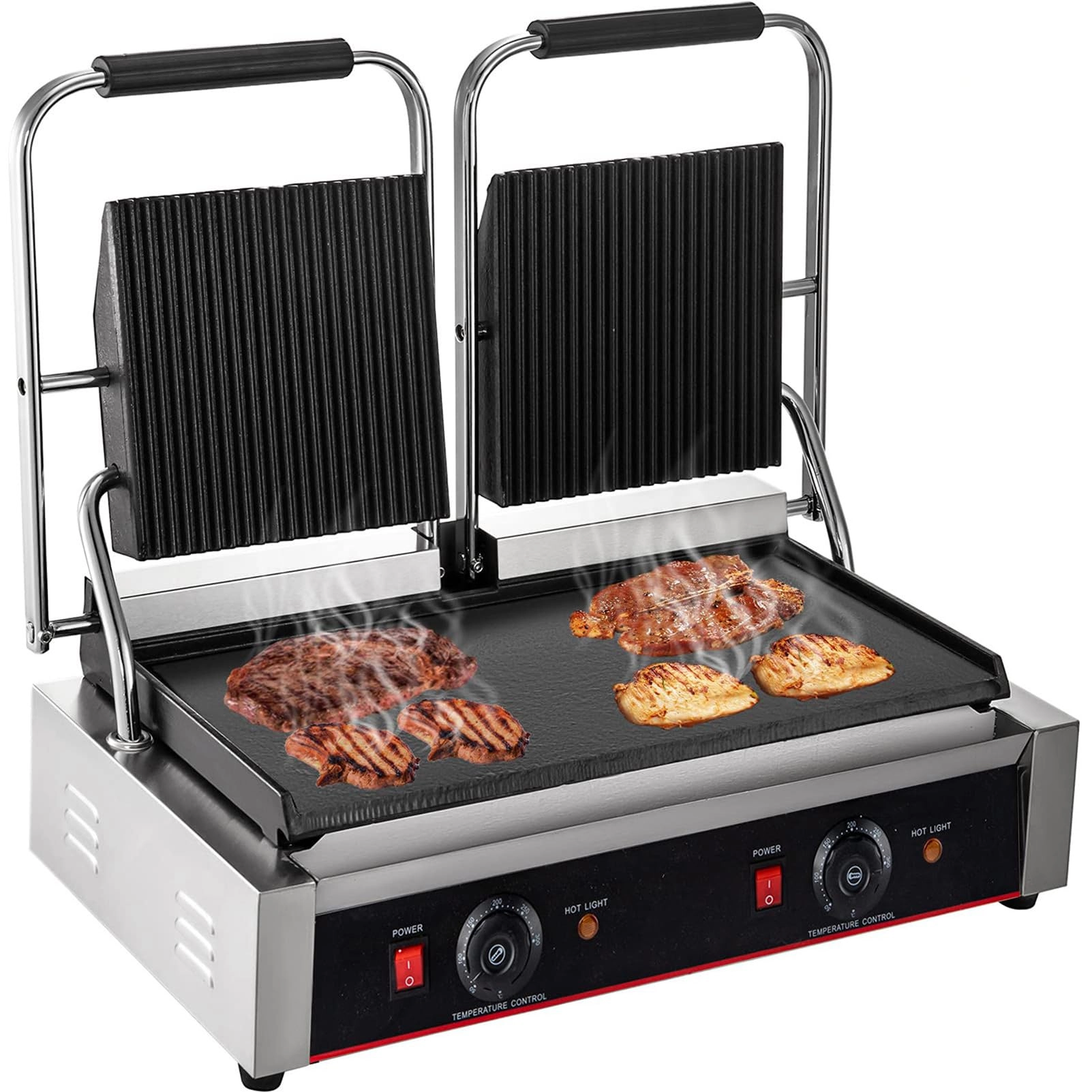 EsaSam Commercial Panini Press Grill - 490x280mm