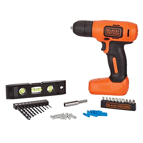 Cordless Drill - 8V + Home Decor Project Kit - 43 pc.