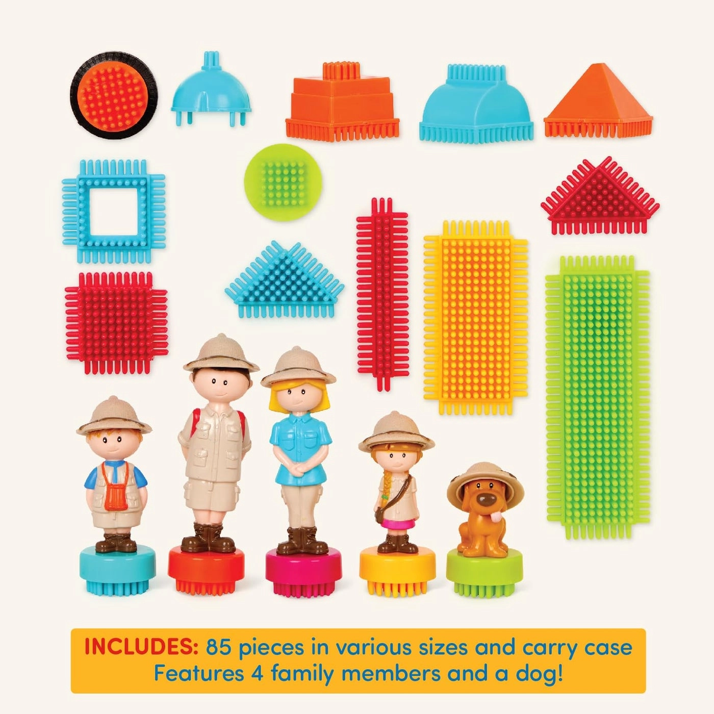 Bristle Blocks - 85 pcs