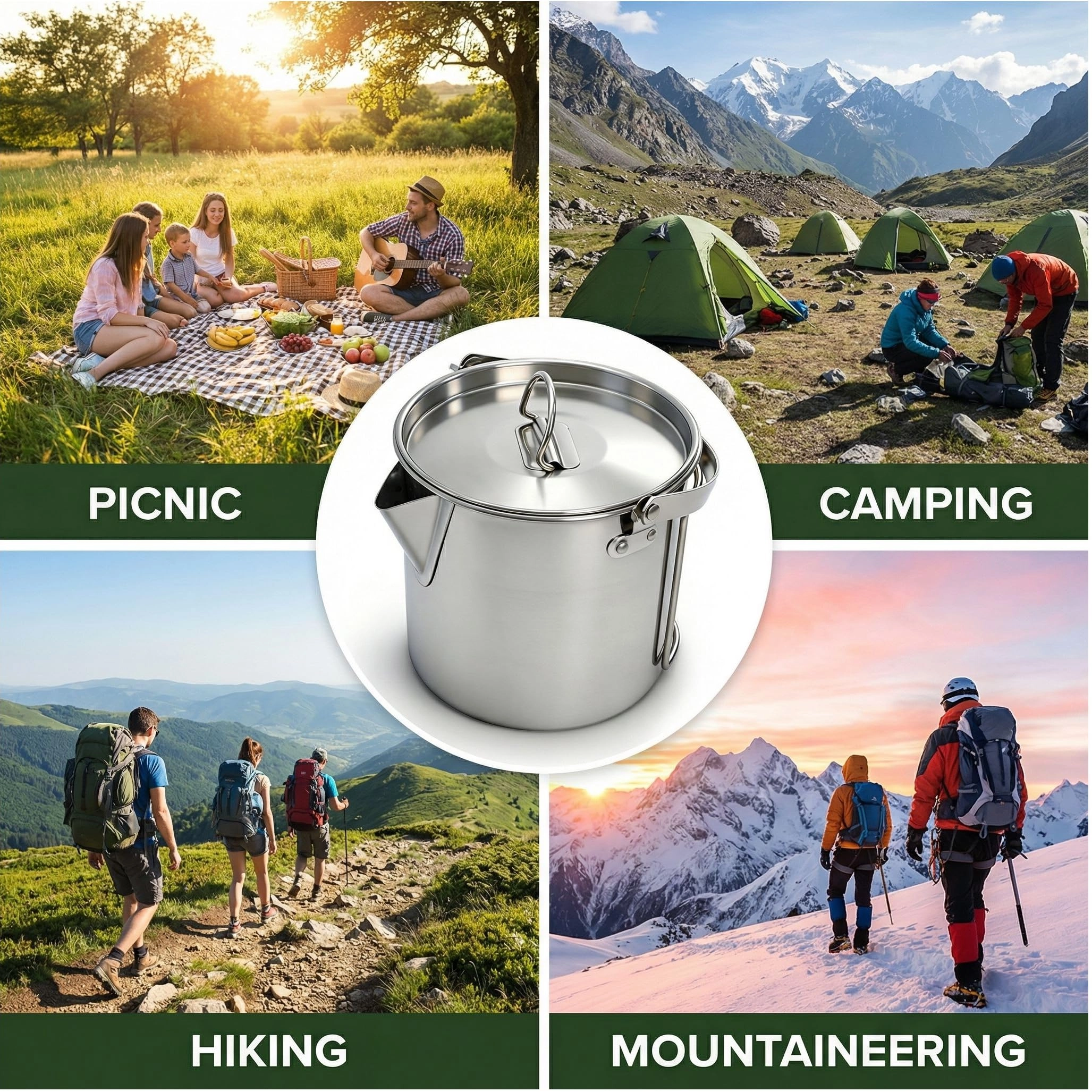 Camping Tea Kettle - 1.0 Count 1.2 Liters