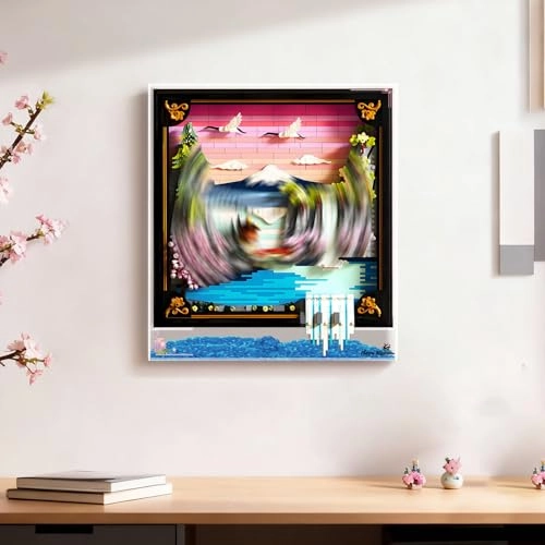 Acrylic Display Case - 37 x 8 x 42 cm for Lego 31218 Cherry Blossom Landscape